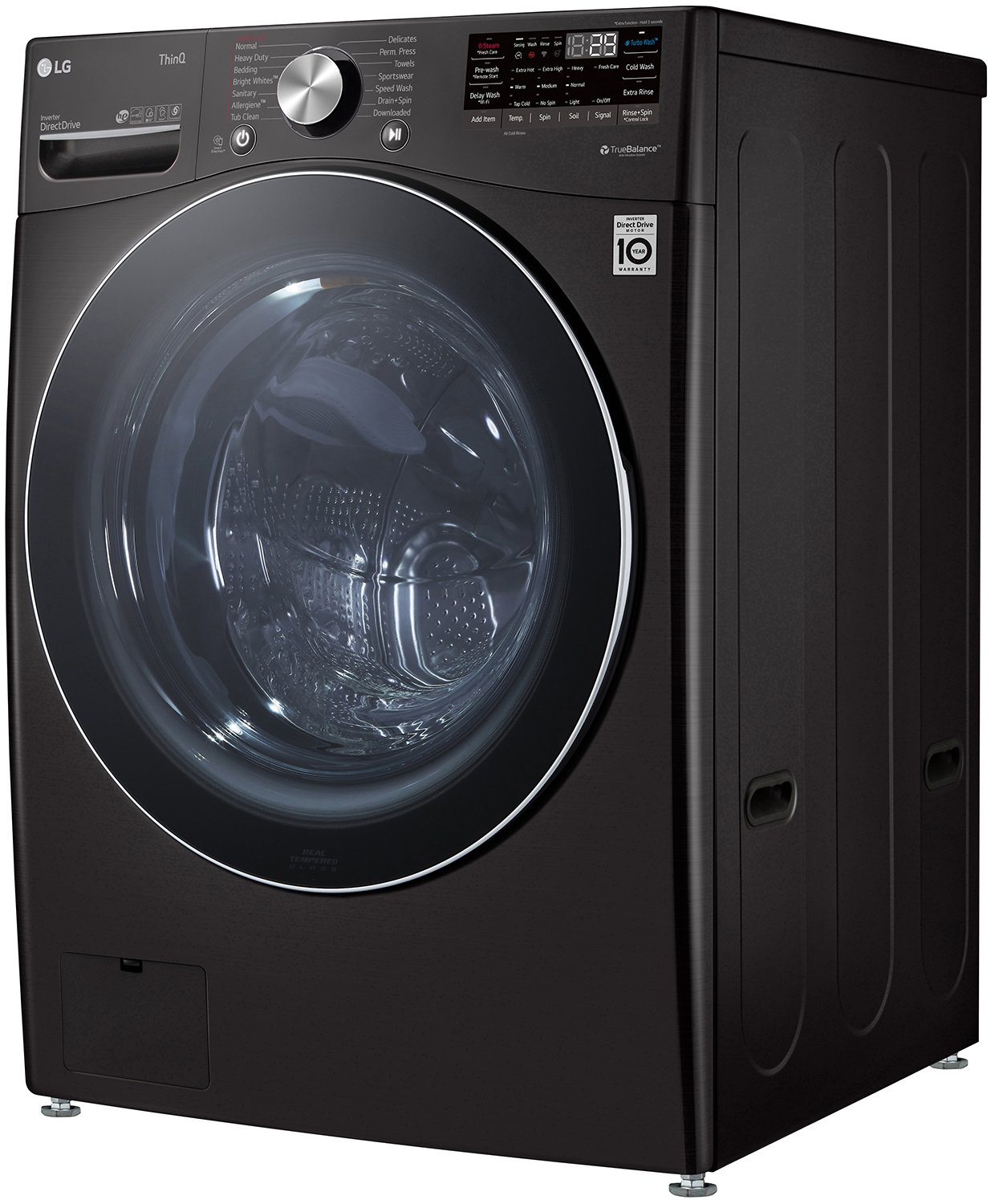 Lg 5 0 Cu Ft Black Steel Front Load Washer Wm4200hba