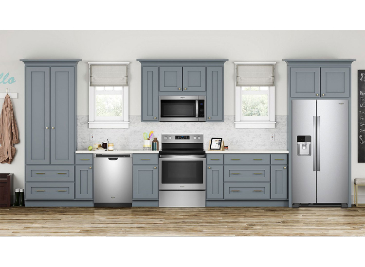 Whirlpool 24.57 Cu. Ft. Side-By-Side Refrigerator 36-Inch Wide in Monochromatic Stainless Steel - WRS315SDHM