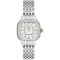 Michele Meggie MOP w/ Diamond Dial Silver-Tone Bracelet Watch, 27mm