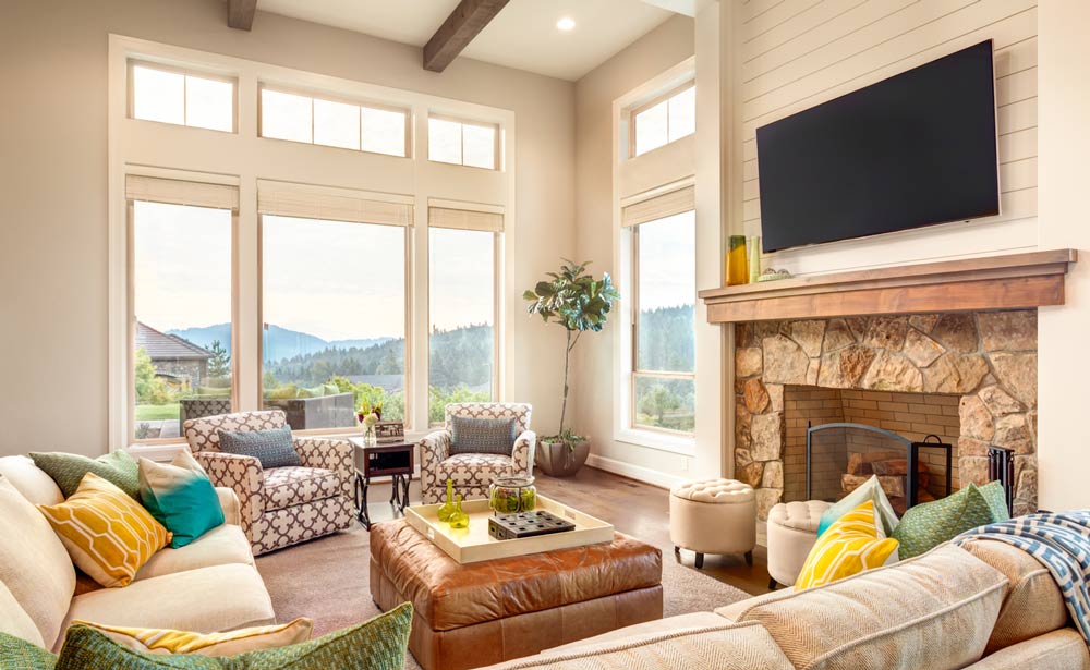 light and bright living room