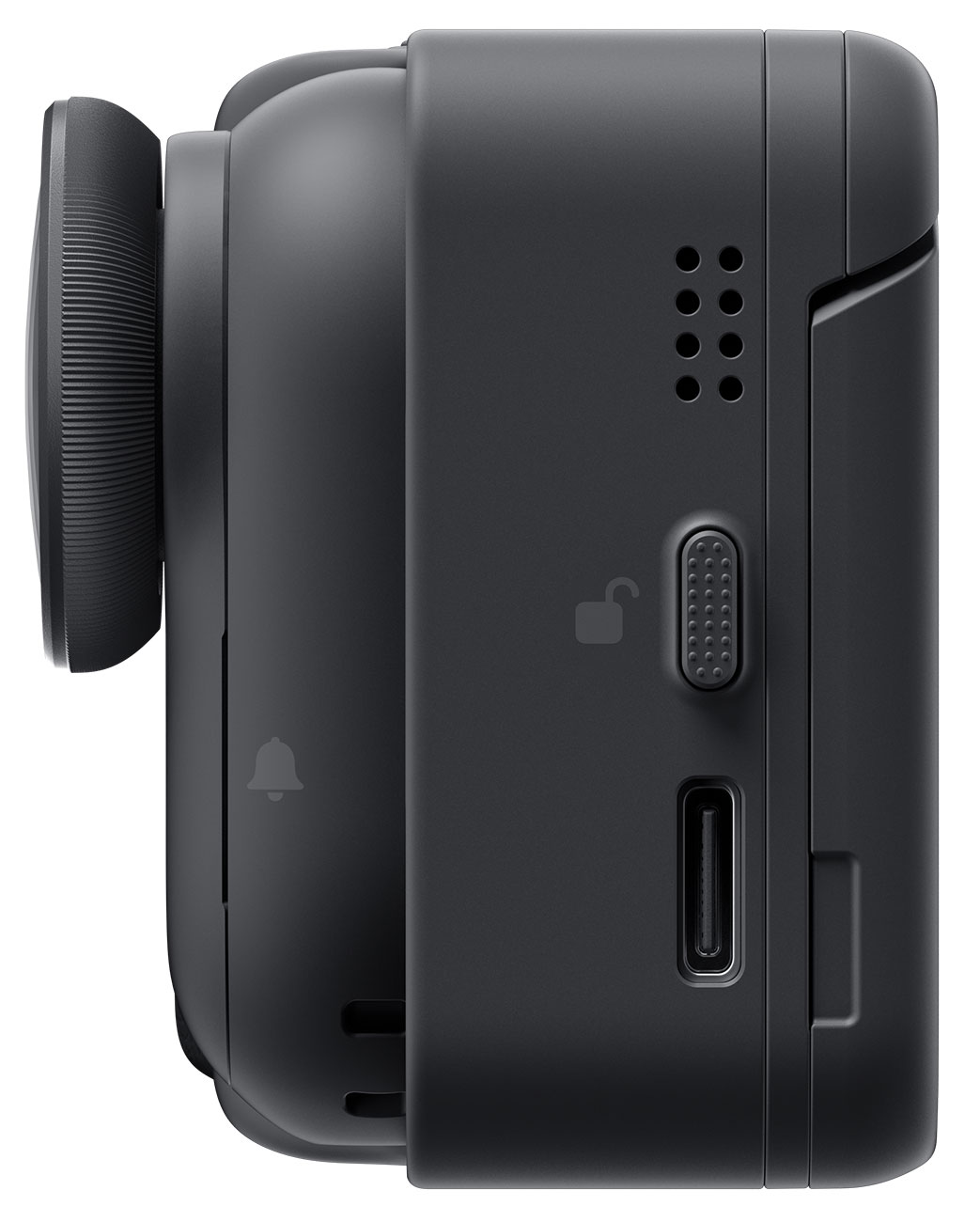 Right Side View of Insta360 Action Camera Without Case