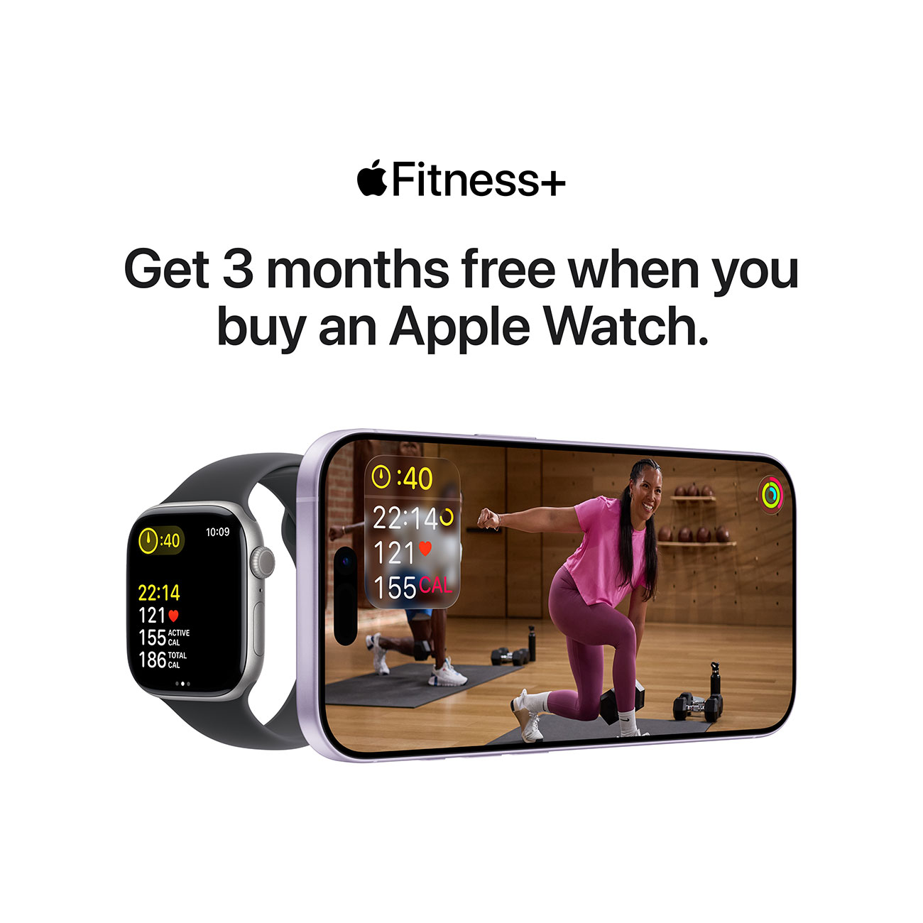 Infographic view of Apple Watch Fitness+