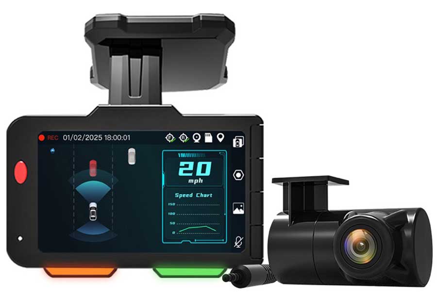 VOXX Electronics 4K AI Dash Cam (Front & Rear) Detail