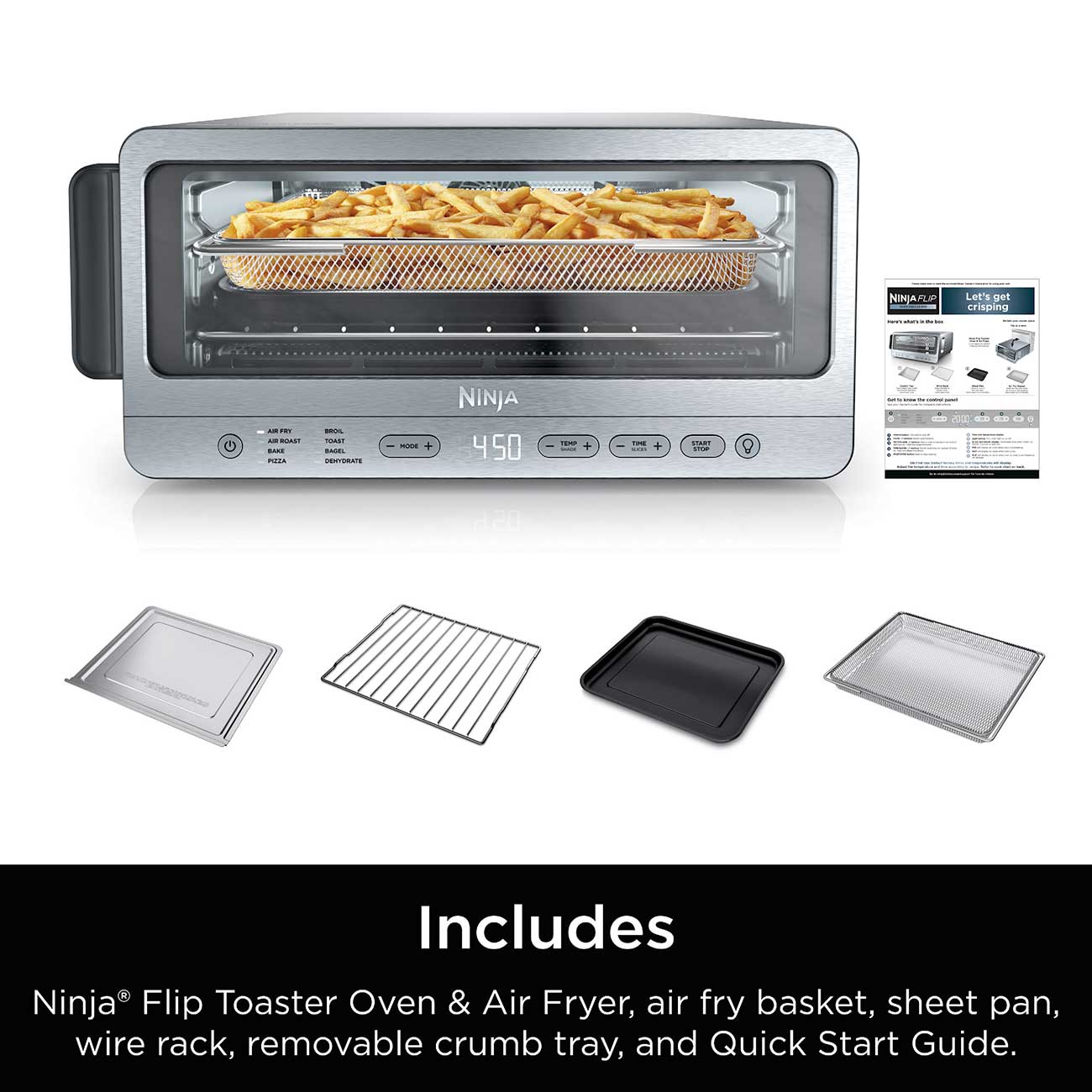Ninja Flip Toaster Oven & Air Fryer Contents Detail