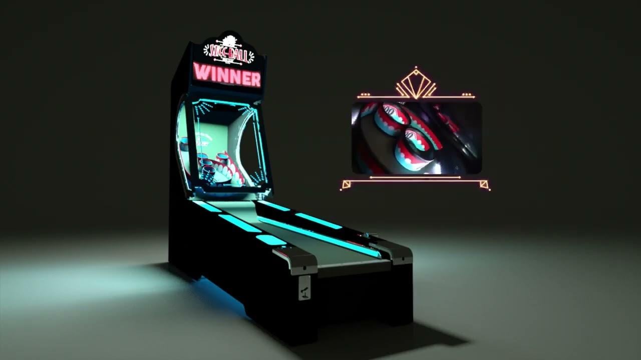 Watch Skee Ball Glow Arcade Game