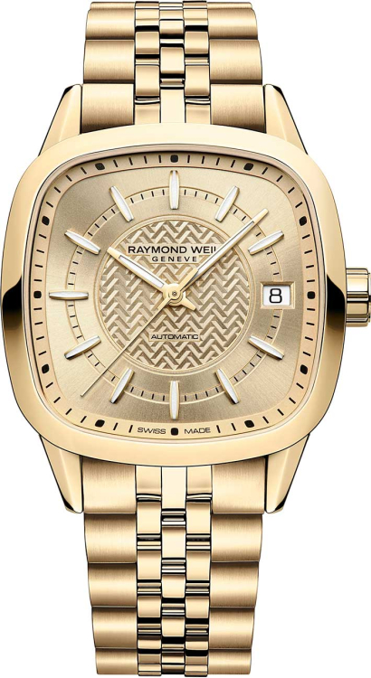 Raymond Weil Freelancer Cushion Watch w Champagne Dial  display picture 1