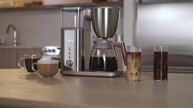 Watch Cafe Specialty Drip Coffee with Glass Carafe - Stainless Steel - Precise Temperature Control