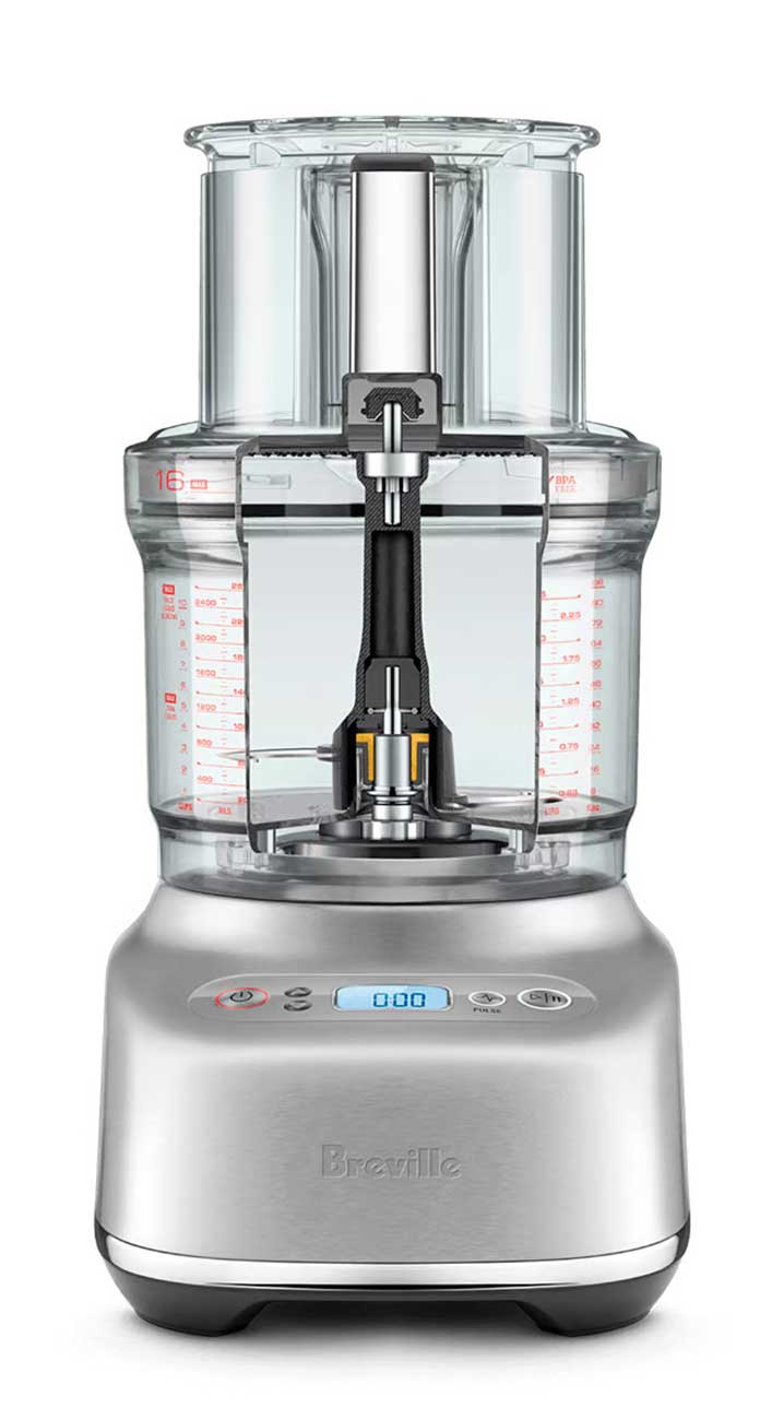 Front view of Food Processor (Open)