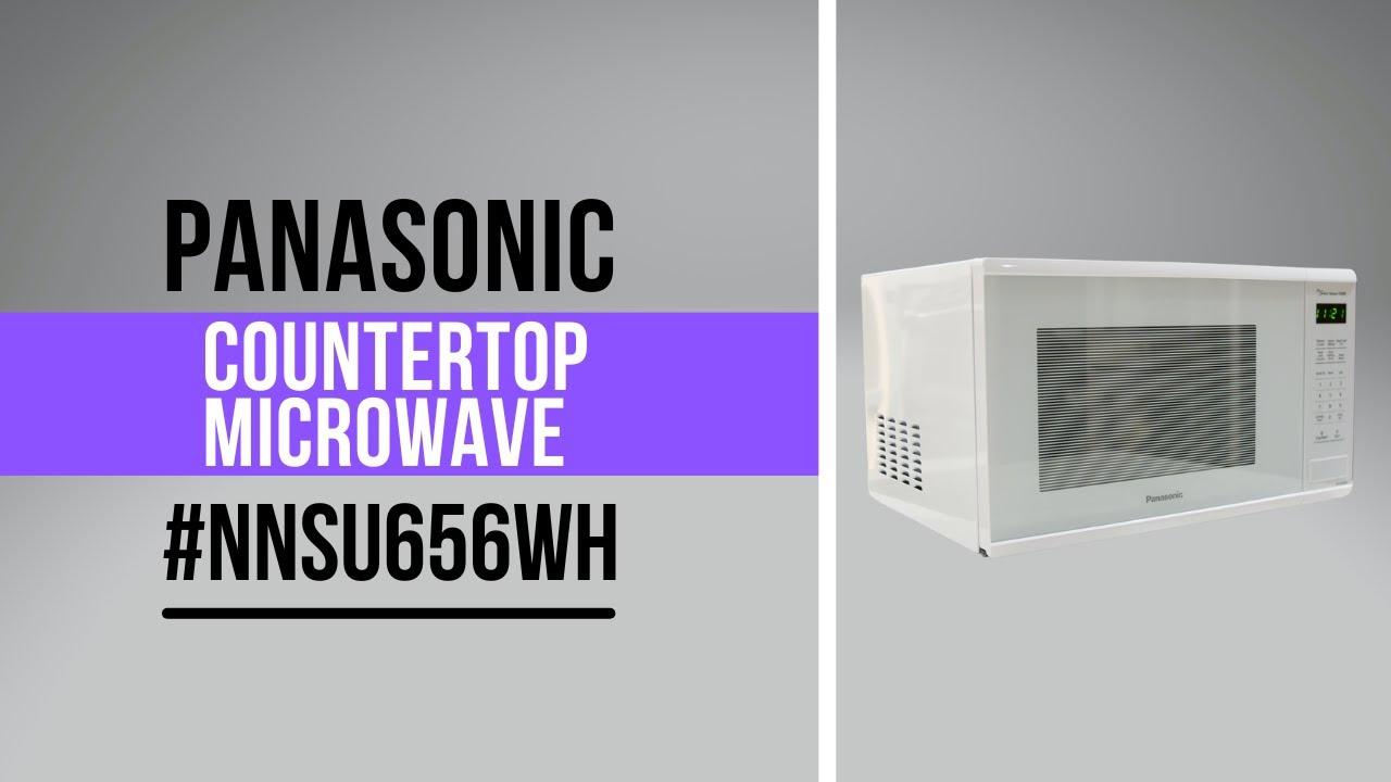 Watch Panasonic White Countertop Microwave NNSU656WH