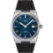 Tissot PRX Powermatic 80 Blue Dial Black Rubber Strap Watch, 40mm