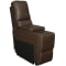 Flexsteel Straight Console Henry in Burnt Umber Leather Finish
