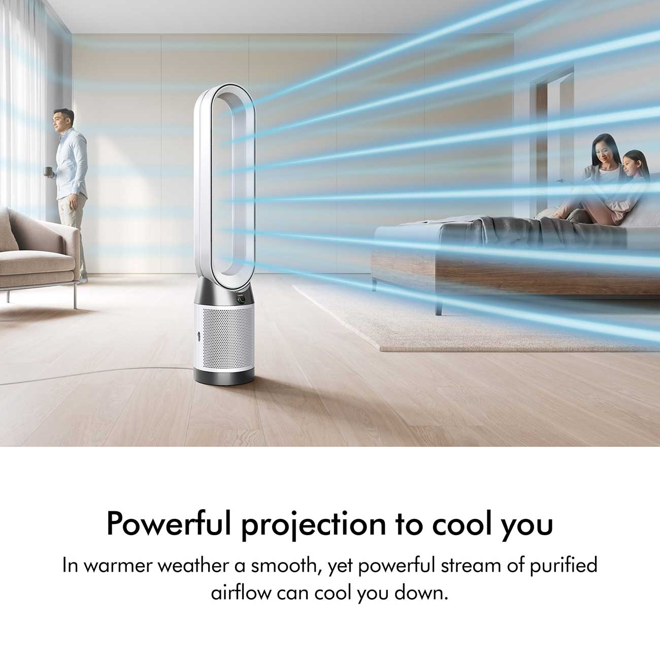 Air Purifier Hot+Cool PC1 Powerful Projection Detail