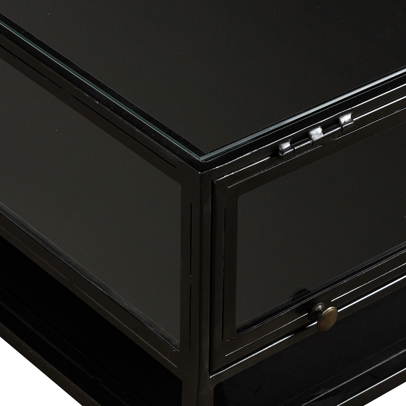 Close Up View 1 of the Belmont Collection Shadow Box Coffee Table
