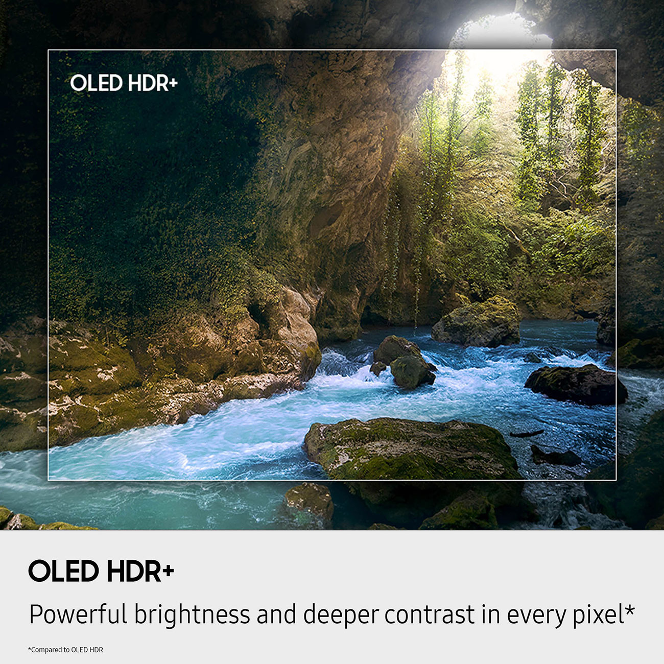 Infographic View of Samsung OLED 4K TV OLED HDR Feature
