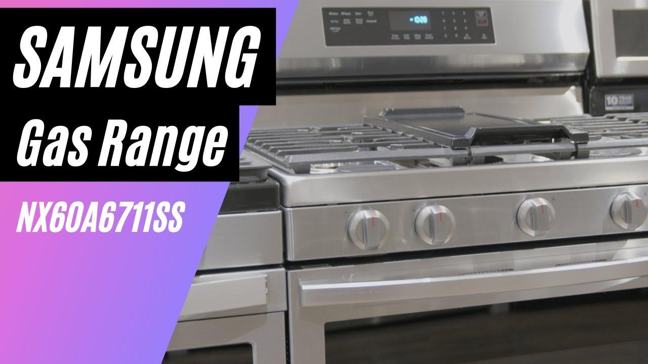 Watch Samsung NX60A6711SS 30 inch Freestanding Gas Range