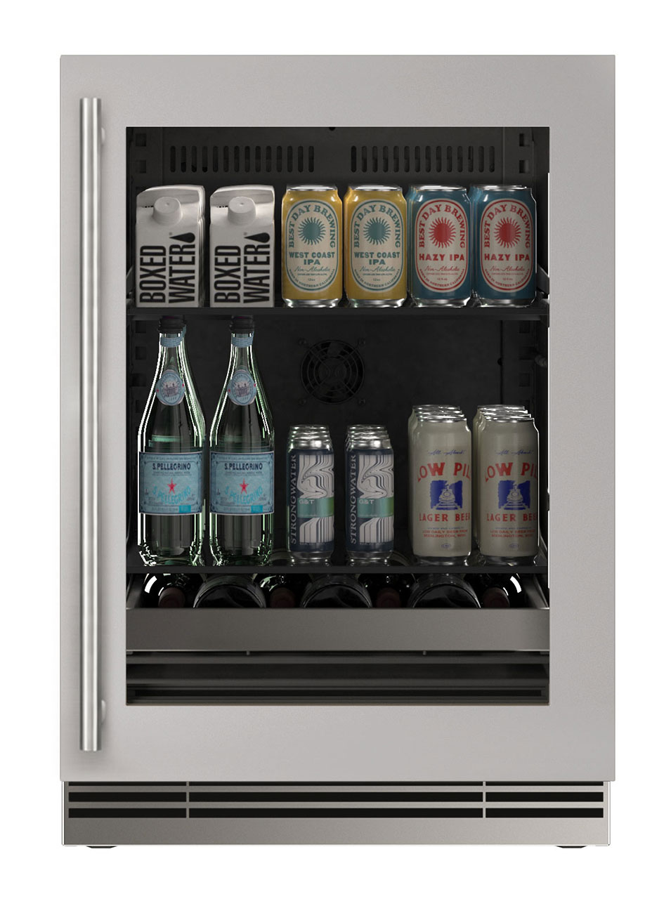 U-Line - URBV324-SG01A - Wine Refrigerators and Beverage Centers