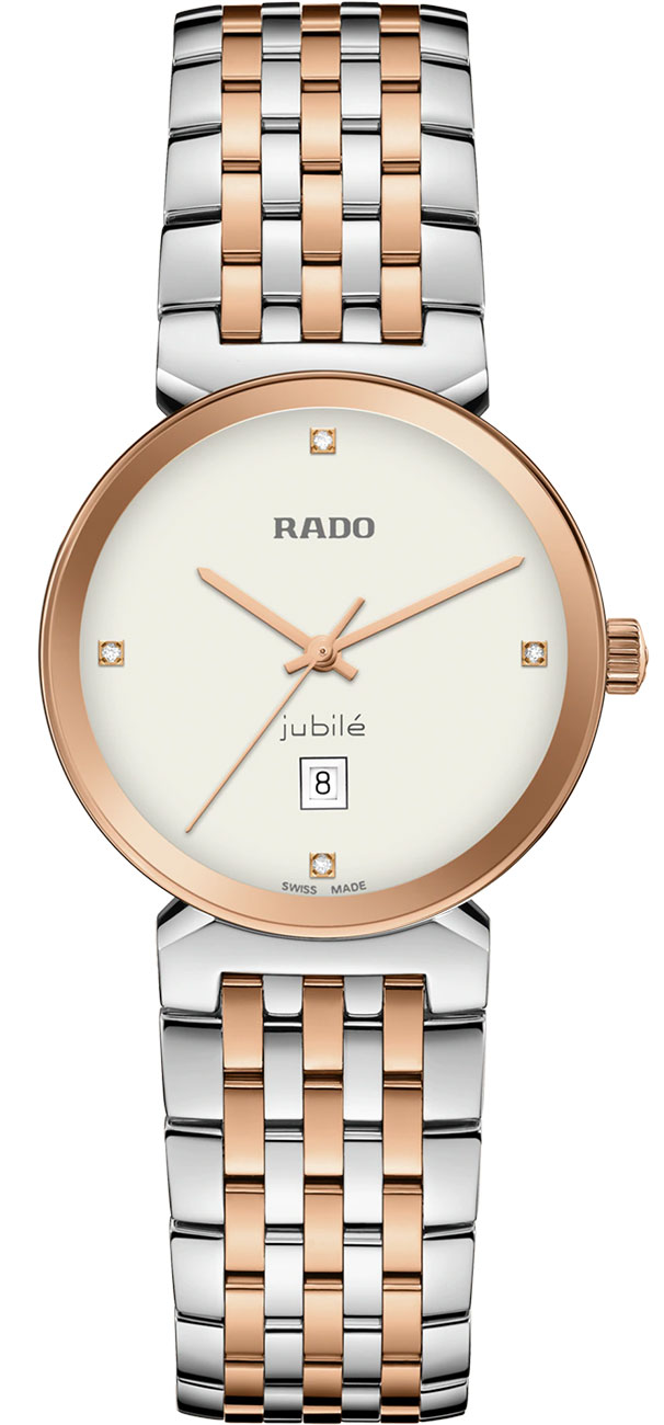Rado Florence Classic Diamonds White Dial Two-Tone Bracelet Watch, 30mm - R48913723