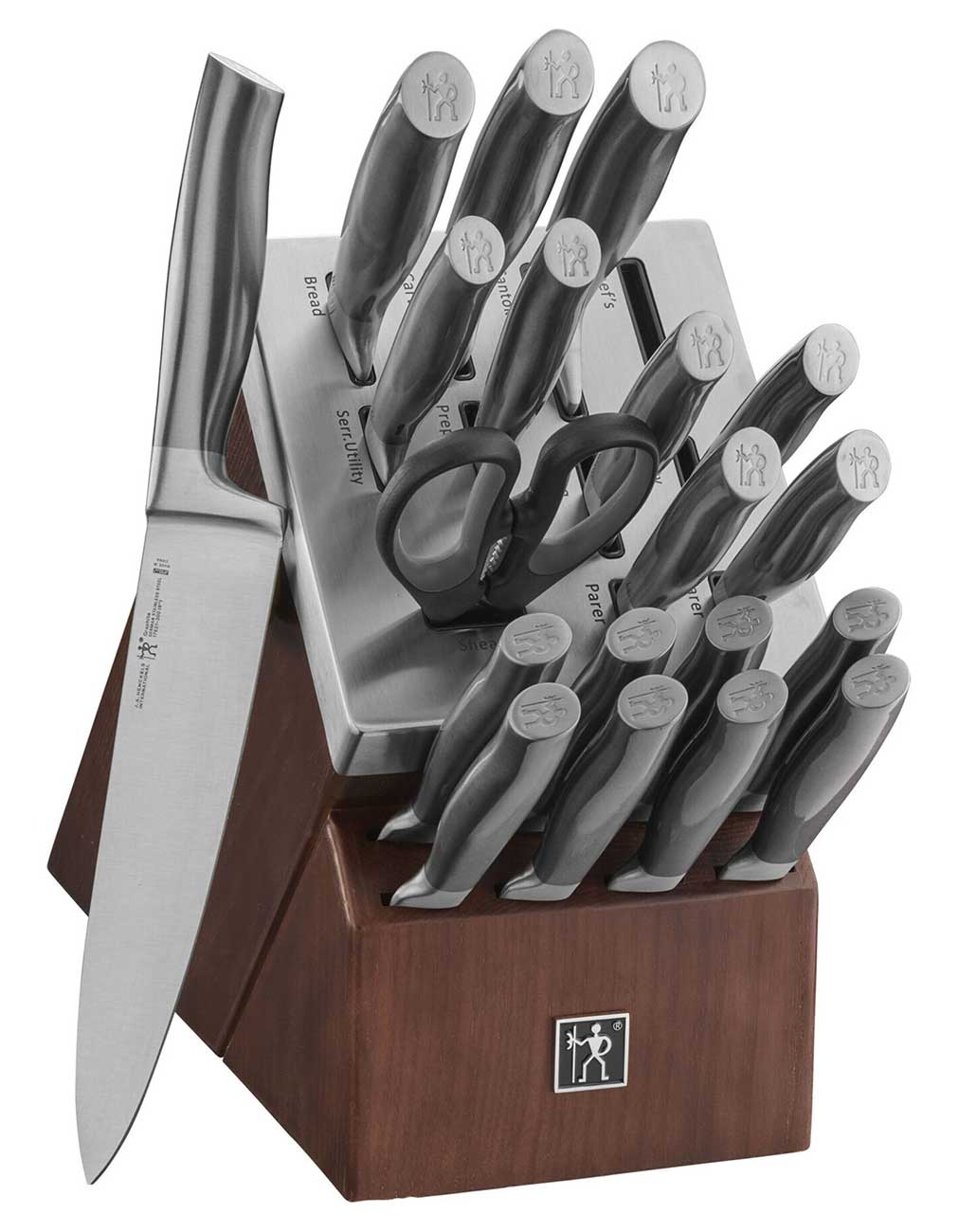 Front Angled view of 20pc Knife Block Set