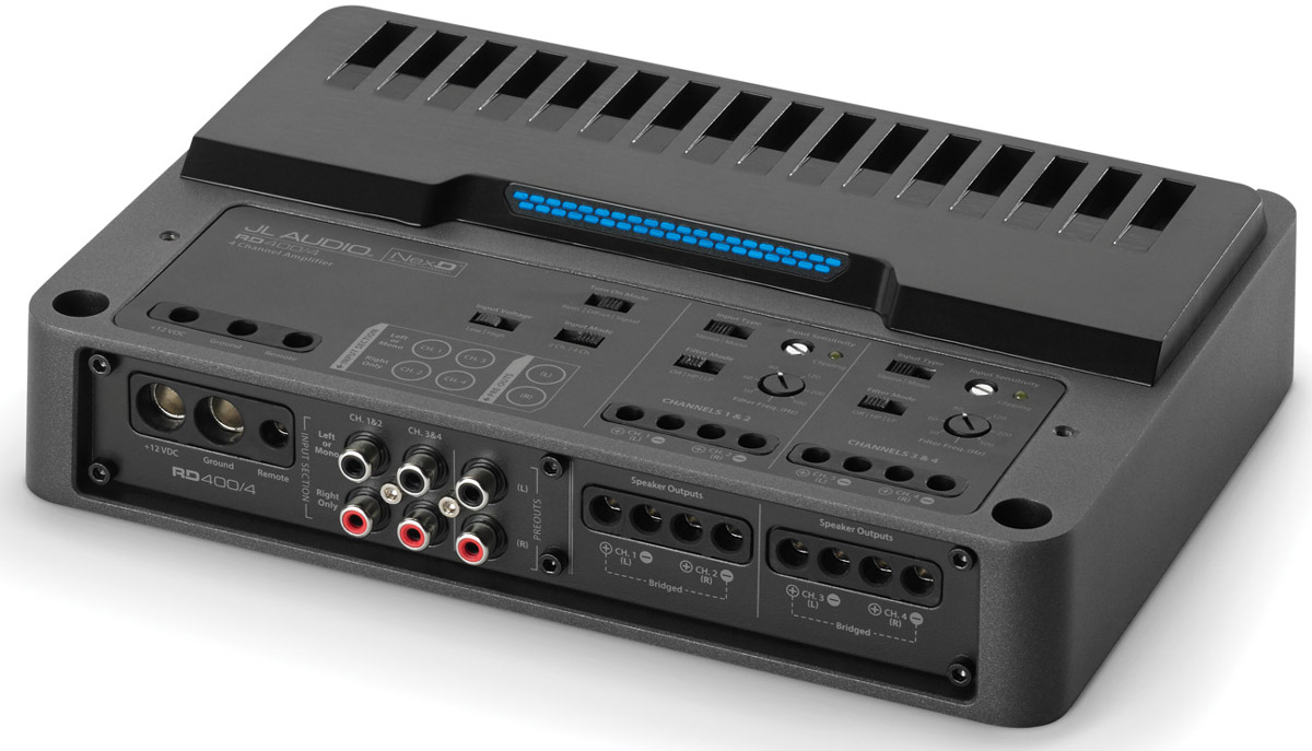 JL Audio 4 Channel Class D Mobile Amplifier - RD400/4