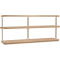 Hooker Furniture Living Room Banyon Bay Console Table in Light Desert Oak | Brushed Brass
