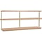 Hooker Furniture Living Room Banyon Bay Console Table in Light Desert Oak | Brushed Brass