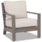 Sunset West Laguna Club Chair in Driftwood | Canvas Flax Sunbrella