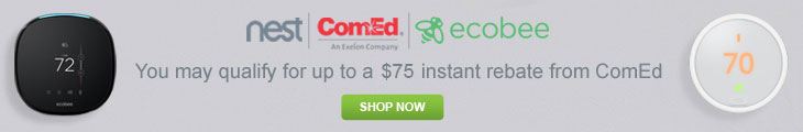 You may qualify for up to a $75 instant rebate from ComEd - Shop Eligible Thermostats