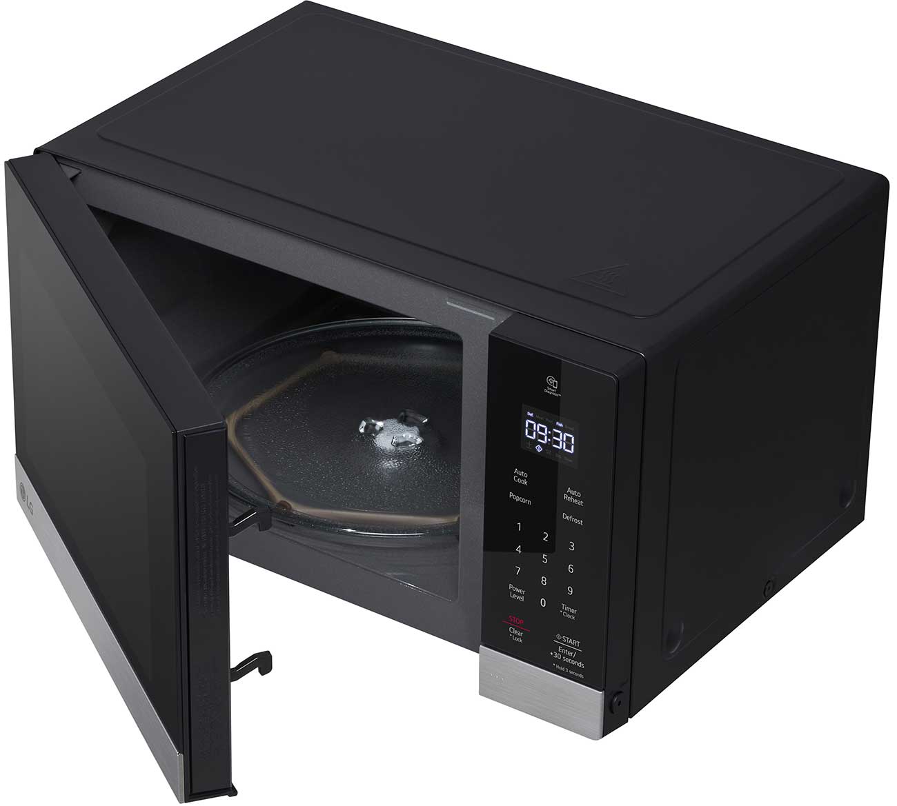 Turntable View of LG Countertop Microwave