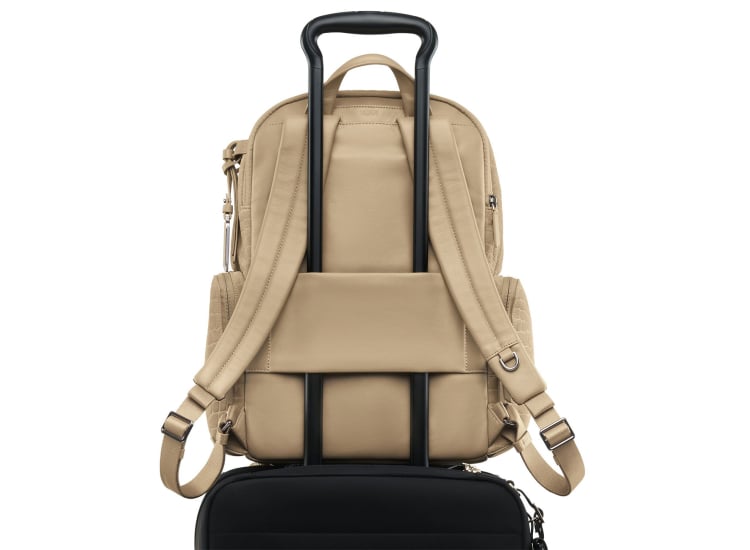 tumi backpack 550 greige Womens Halsey Mink One Size : Electronics ensuring long Beige Backpacks for Work, Travel,