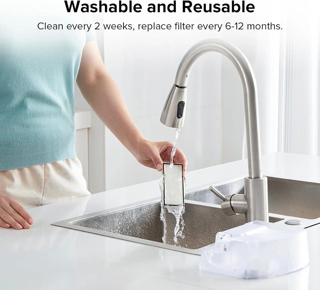 Roborock - WASHABLEFILTERREPLACEMENTQR - Vacuum Filters
