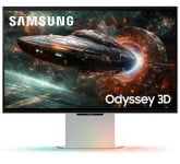 Samsung Odyssey 3D G90XF 27-inch 4K 165Hz Gaming Monitor in Silver