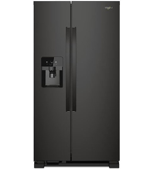 Whirlpool ADA 24.55 Cu. Ft. Side-By-Side Refrigerator 36-Inch Wide in Black - WRS325SDHB