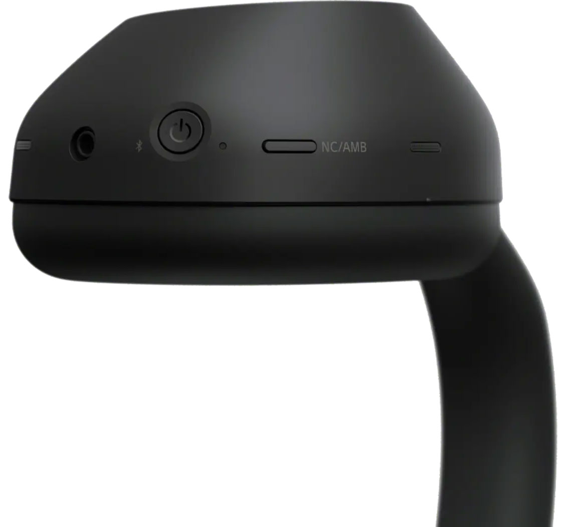 Buttom View of Sony Wireless Noice Cancelling Headphones Buttons