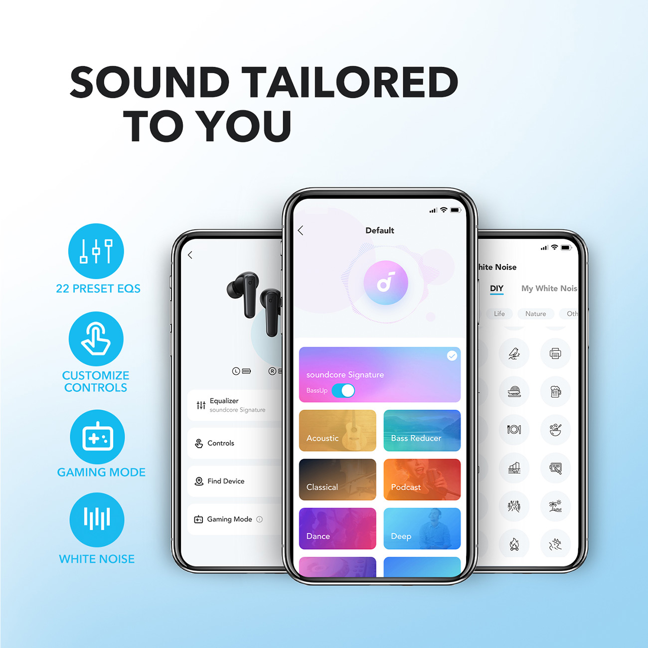App View of Soundcore Earbuds