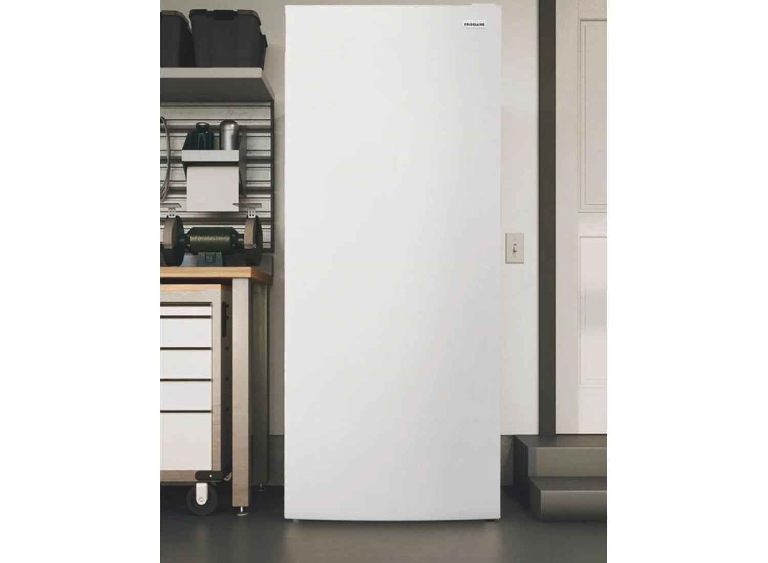 Frigidaire FFUE1626AW White Garage-Ready Upright Freezer