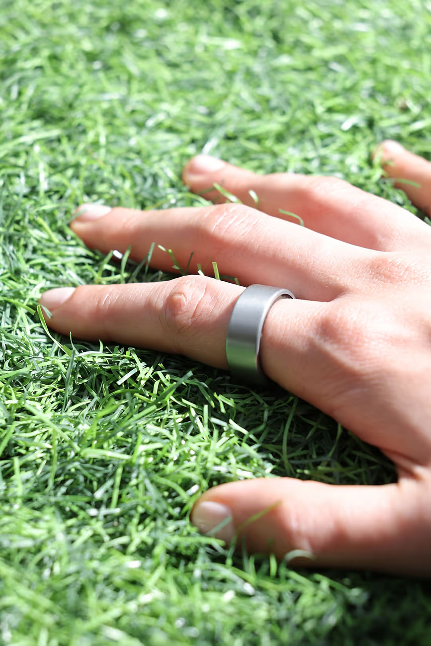 View Of Person Wearing Ring Outdoors