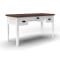 Legends Furniture Hampton Barnwood w/ Jasmin White Writing Desk