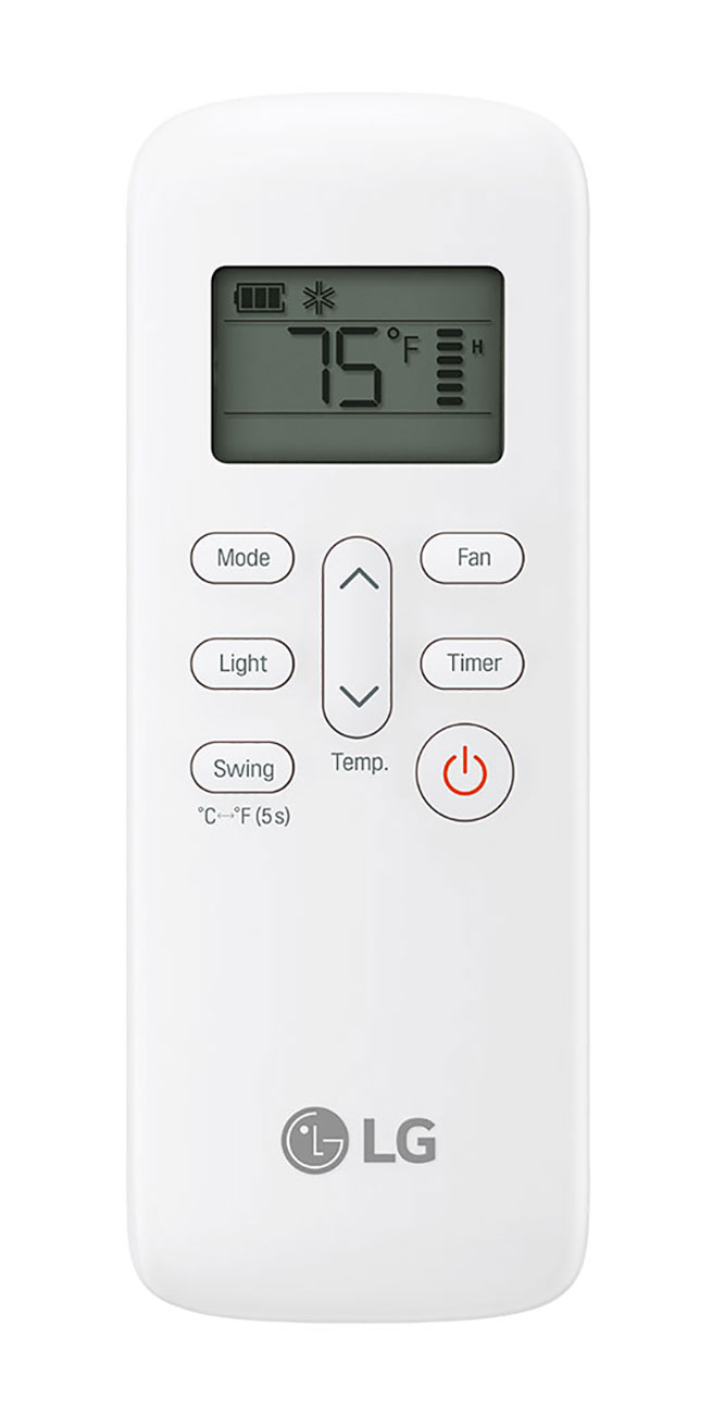 Remote Control for a Portable LG Air Conditioner