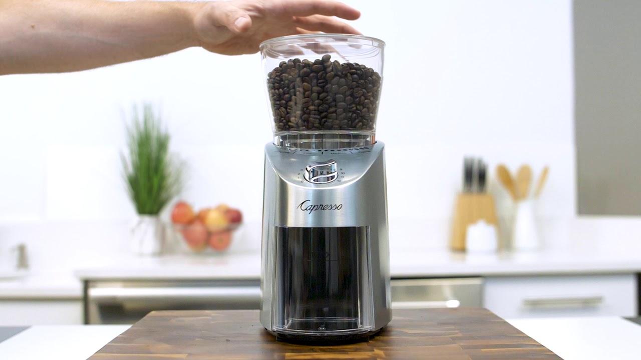 Watch Capresso Infinity Plus Conical Burr Grinder