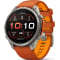Garmin fenix 9 Pro Smartwatch 47mm in Titanium with Autumn Orange/Spark Orange Silicone Band