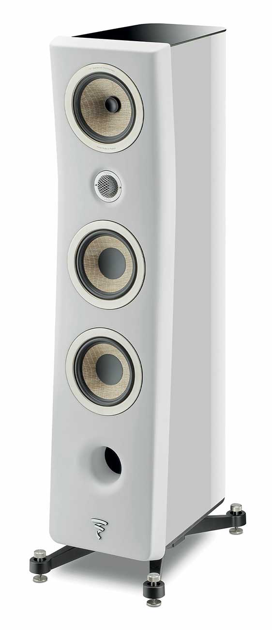 Focal Kanta N2 3-Way Floor Standing Loudspeaker in White Mat High Gloss