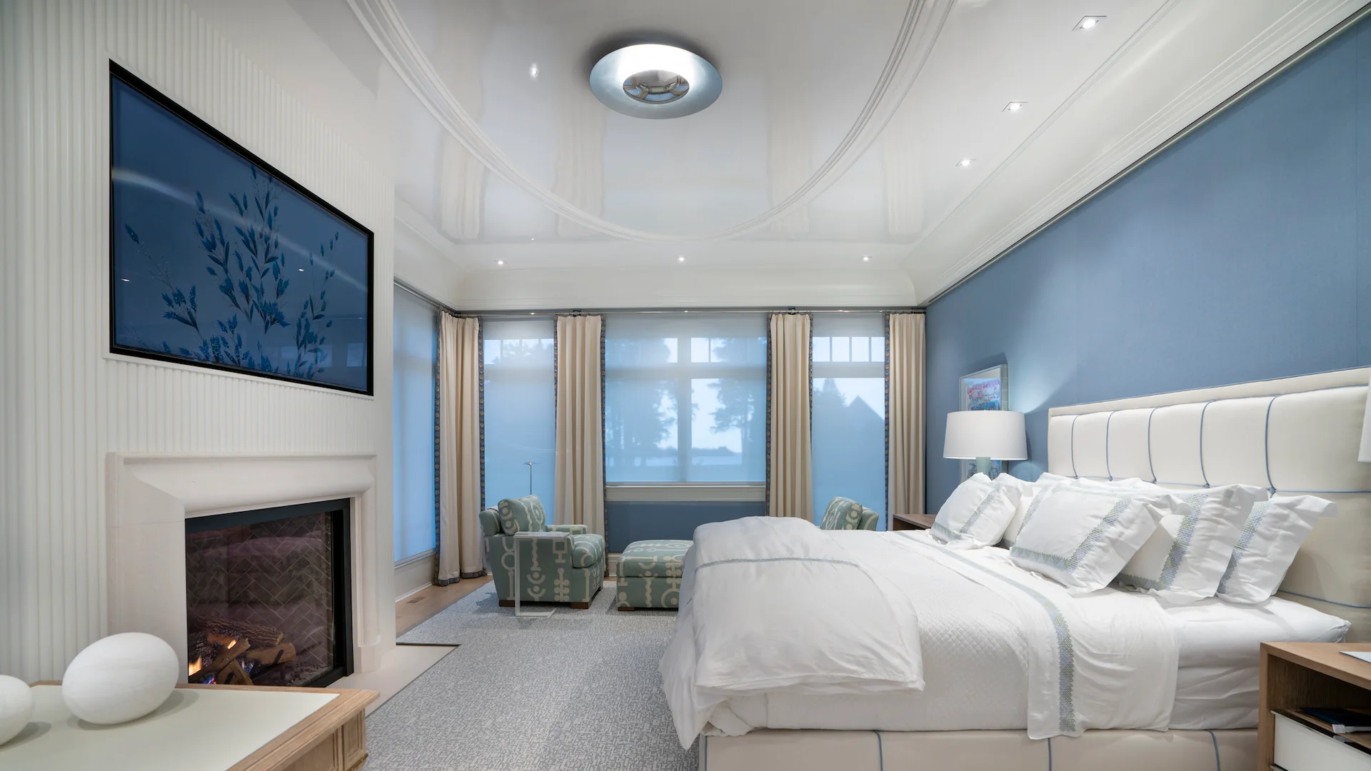 Morning light in a luxury living space with invisible audio
