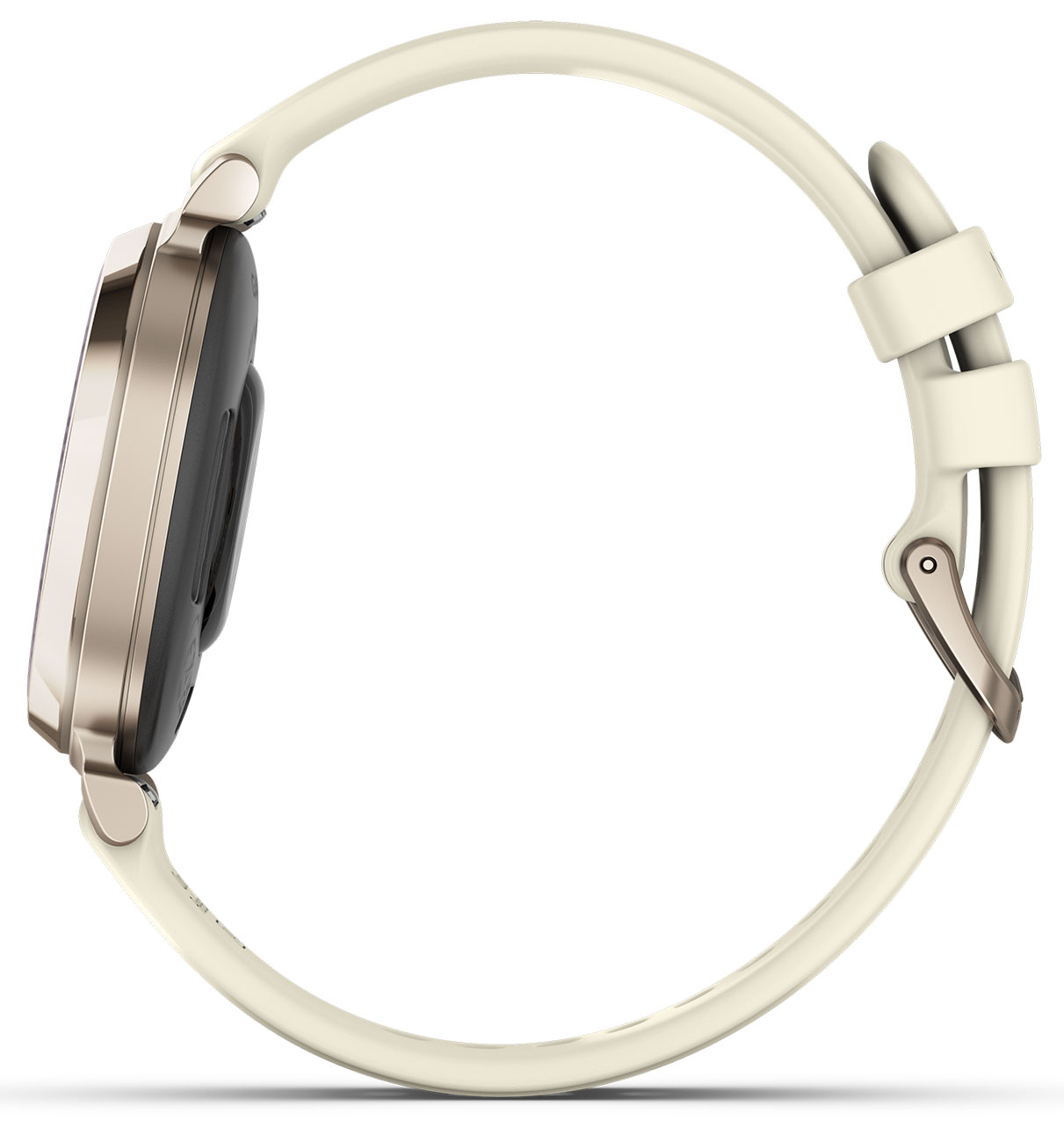 Right side view of the watch
