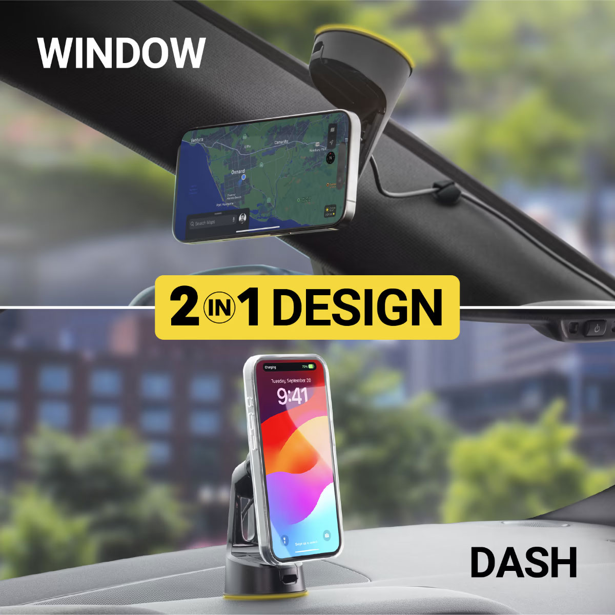 Infographic View of Scosche Phone Mount Design Feature
