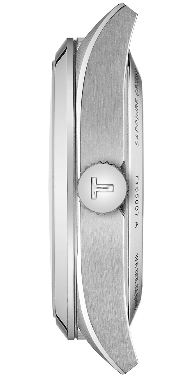 Side view of Tissot Gentleman Watch case