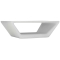 Bernhardt Hyannis Outdoor Cocktail Table in Bone