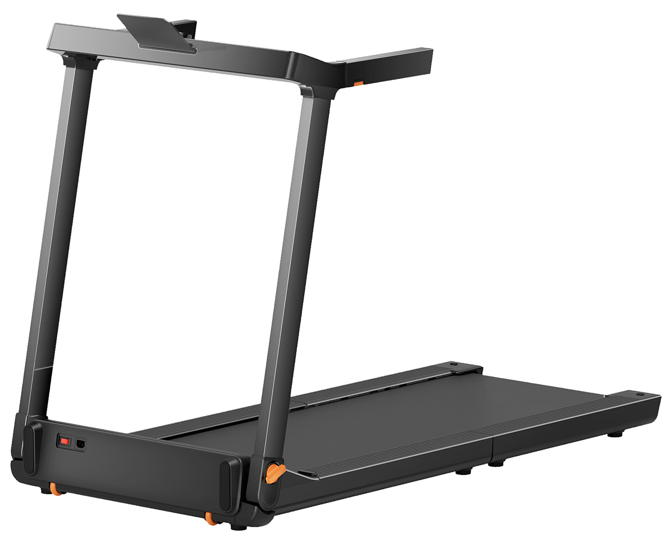Dynamic view of the Walking Pad G1SE treadmill in black finish