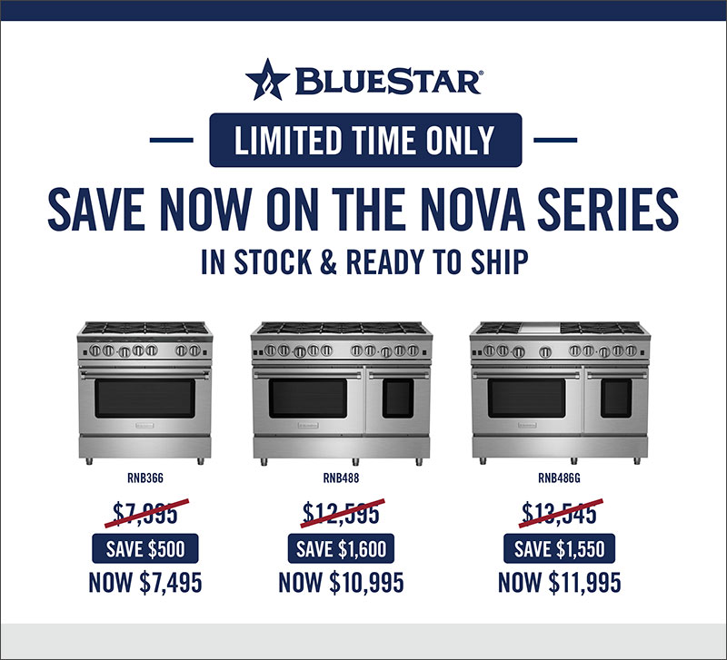 BlueStar Save on Nova Series Ranges