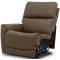 Flexsteel Carter LAF Power Recliner with Power Headrest and Lumbar in Cappuccino Fabric