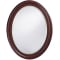 Howard Elliott George Oval Mirror In Chocolate Brown Finish